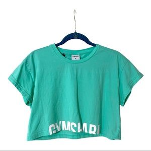 Gymshark Fraction Crop Top - Light Green - Medium